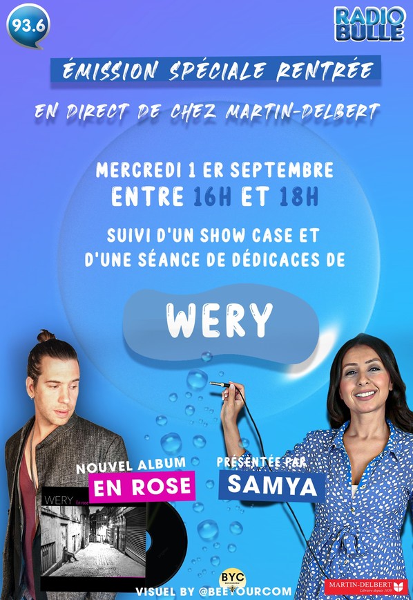 Wery en show case et d�dicace - Radio Bulle en direct le 01/09/21