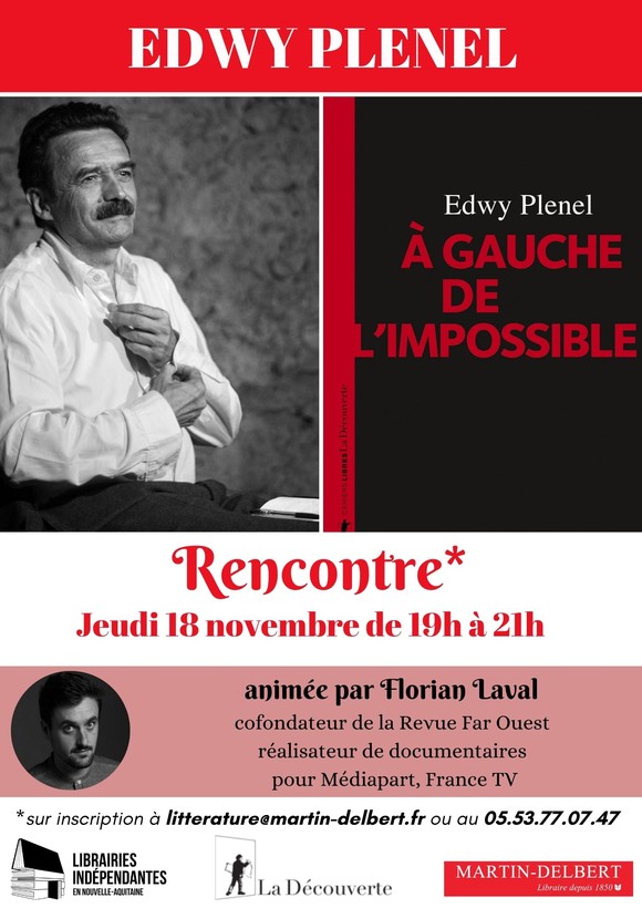 Rencontre Edwy Plenel anim�e par Florian Laval le 18/11/21 de 19h � 21h