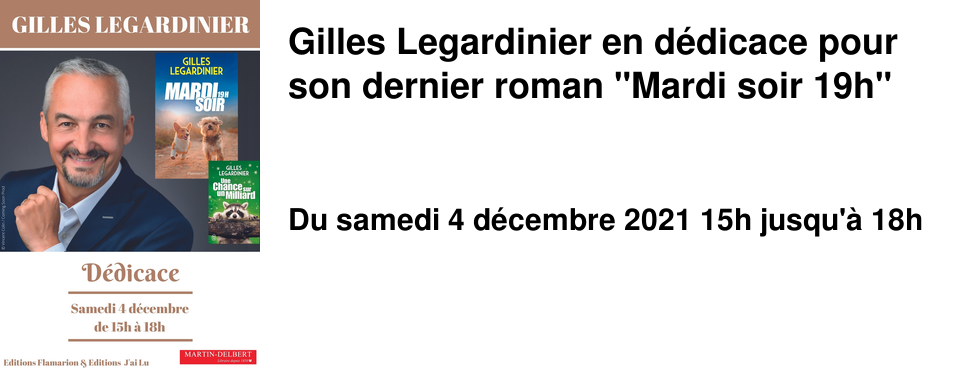 Gilles Legardinier en d�dicace pour son dernier roman "Mardi soir 19h"