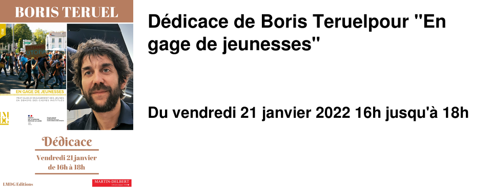 D�dicace de Boris Teruel pour "En gage de jeunesses"