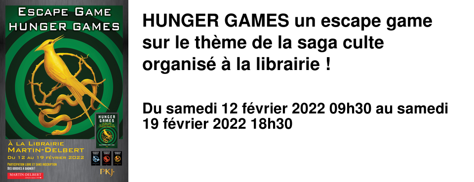 HUNGER GAMES un escape game sur le th�me de la saga culte organis� � la librairie !