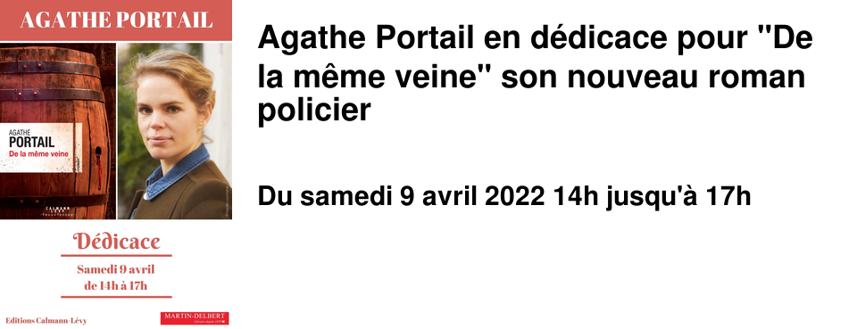 Agathe Portail en d�dicace pour "De la m�me veine" son nouveau roman policier