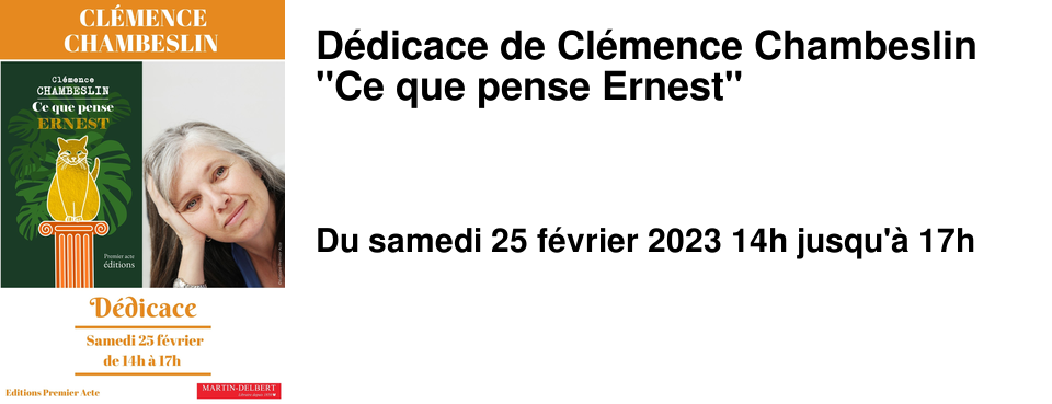 D�dicace de Cl�mence Chambeslin "Ce que pense Ernest"