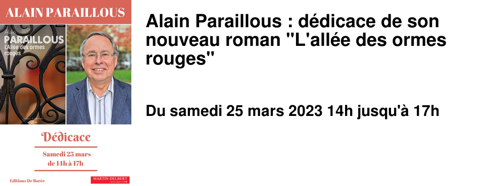Alain Paraillous : d�dicace de son nouveau roman "L'all�e des ormes rouges"