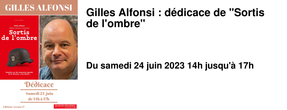 Gilles Alfonsi : d�dicace de "Sortis de l'ombre"