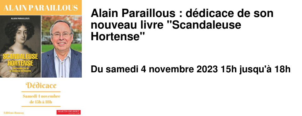 Alain Paraillous : d�dicace de son nouveau livre "Scandaleuse Hortense"